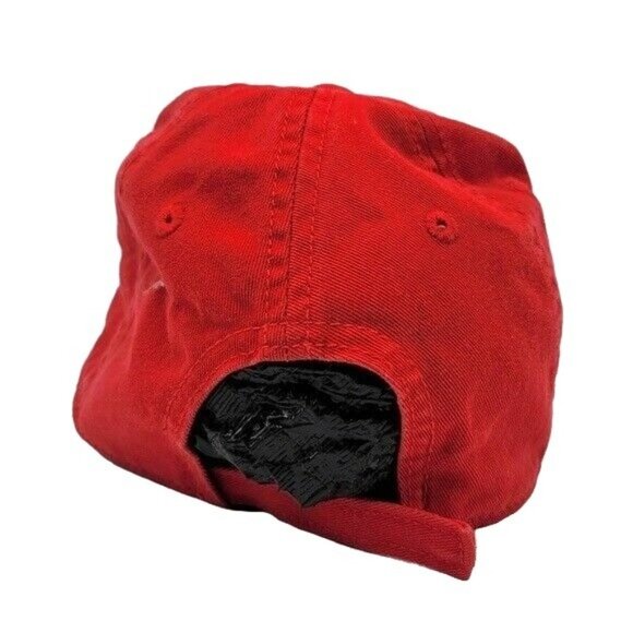 2/$15 GAP Kids Baseball Hat Red Small Medium Applique Spell Out Hook Loop Logo - Picture 3 of 9